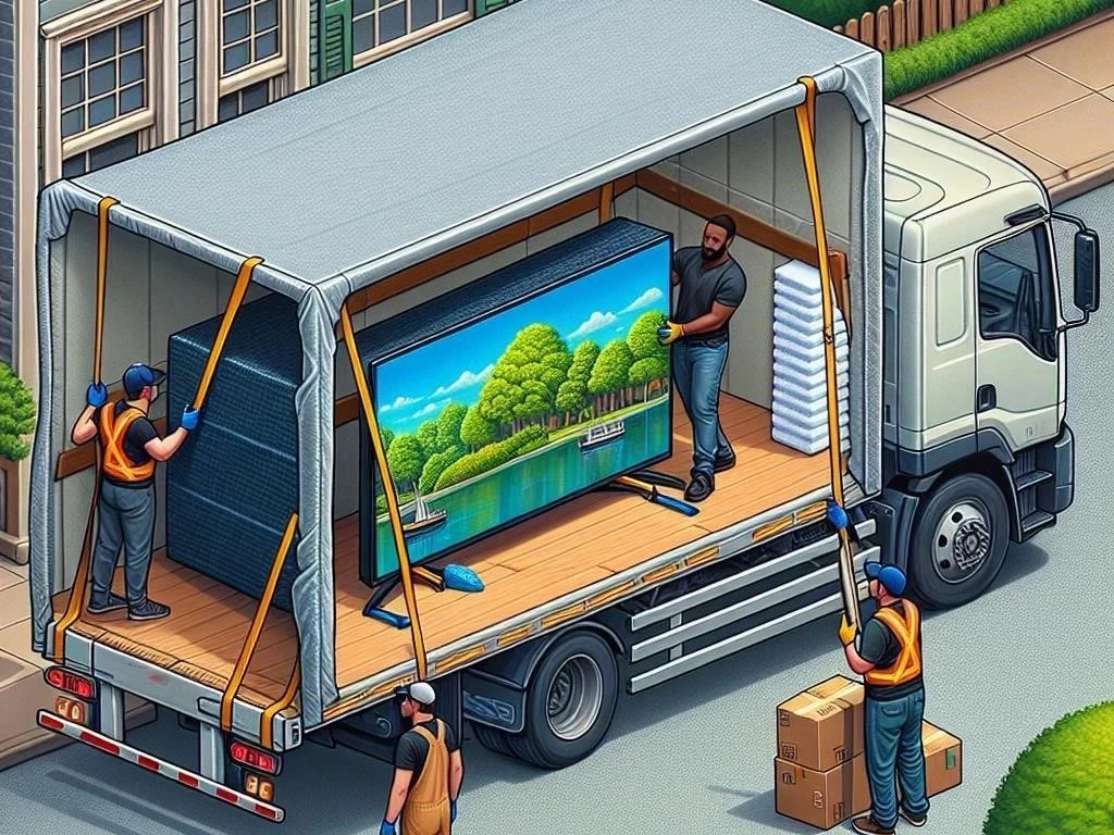 How to Transport a 75 Inch TV in a Truck
