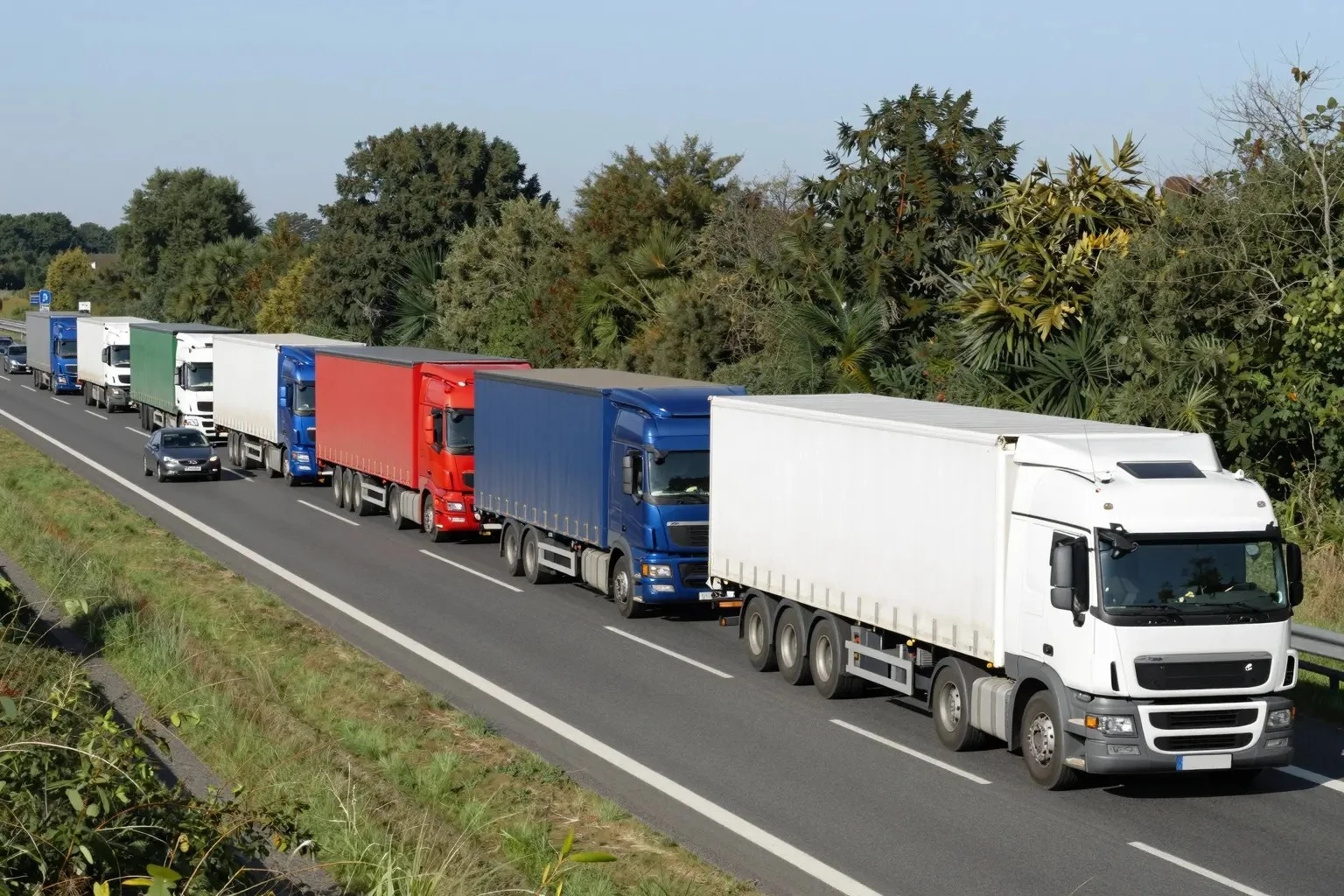 Do trucks transport goods in germany