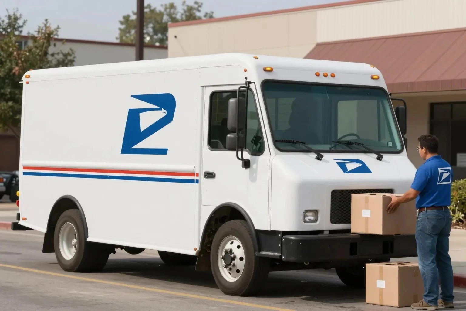 Does usps use trucks to transport packages